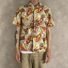 画像3: 50's PENNY'S TOPFLIGHT Seersucker Hawaiian Shirt S (3)
