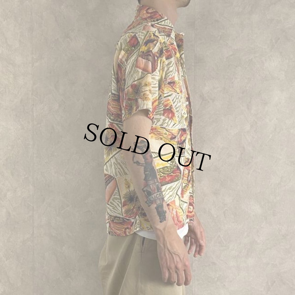 画像4: 50's PENNY'S TOPFLIGHT Seersucker Hawaiian Shirt S (4)