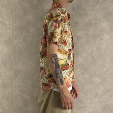 画像4: 50's PENNY'S TOPFLIGHT Seersucker Hawaiian Shirt S (4)