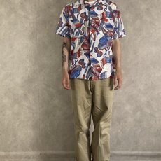 画像2: 60's Unknown Seersucker Hawaiian Shirt (2)