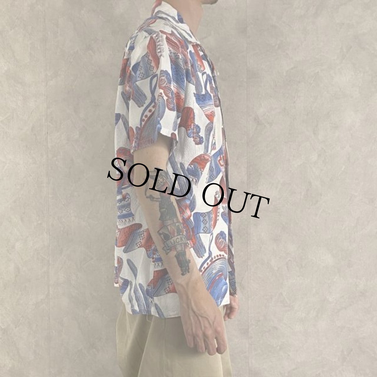 画像4: 60's Unknown Seersucker Hawaiian Shirt (4)