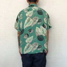 画像4: 50's TOPFLIGHT Rayon Hawaiian Shirt L (4)