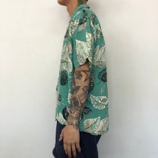 画像3: 50's TOPFLIGHT Rayon Hawaiian Shirt L (3)