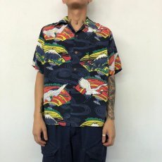 画像2: 50's Tropicana HAWAII製 Rayon Hawaiian Shirt M (2)