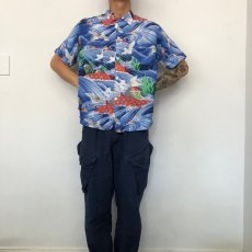画像5: 60's PENNY'S JAPAN製 Rayon Hawaiian Shirt M (5)