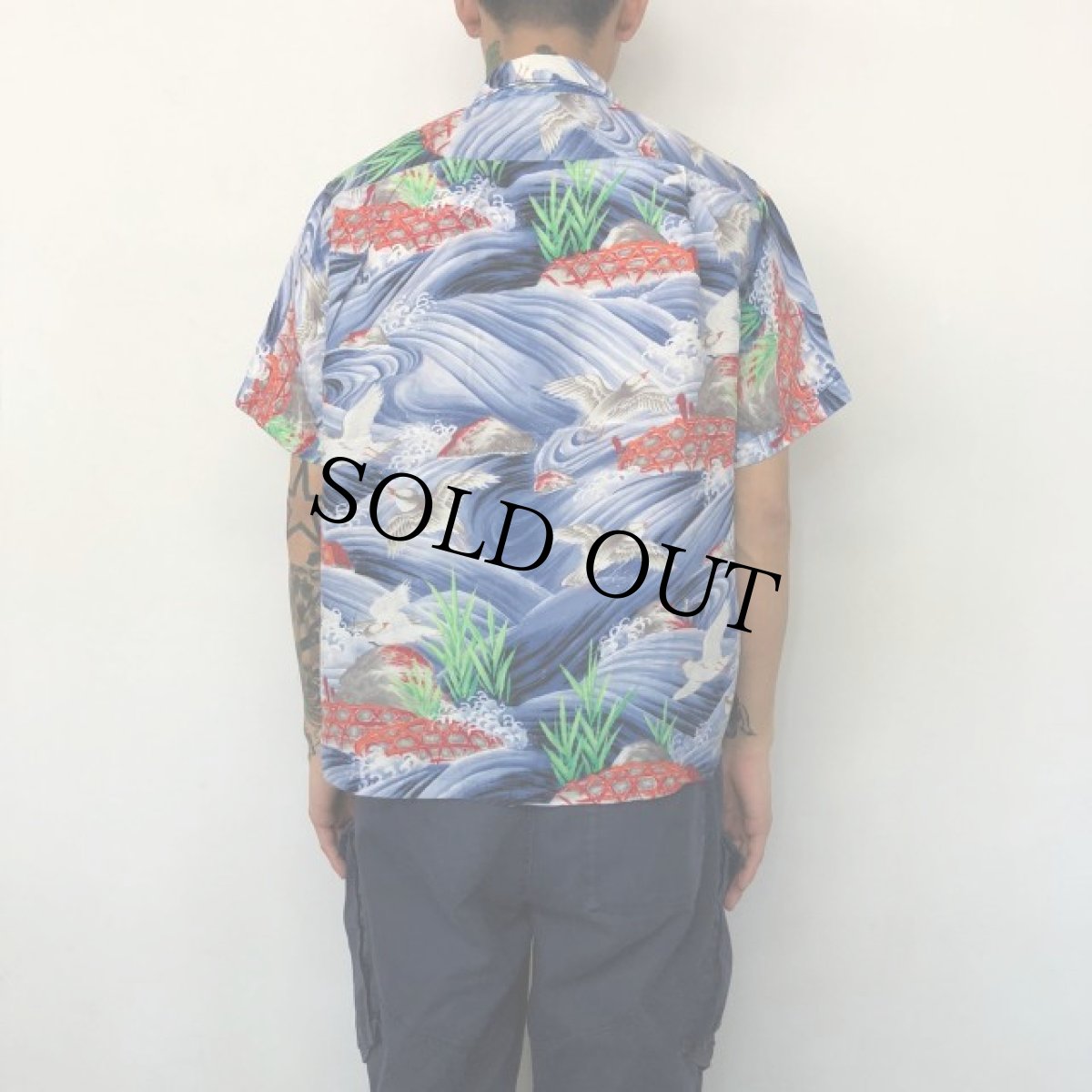 画像4: 60's PENNY'S JAPAN製 Rayon Hawaiian Shirt M (4)