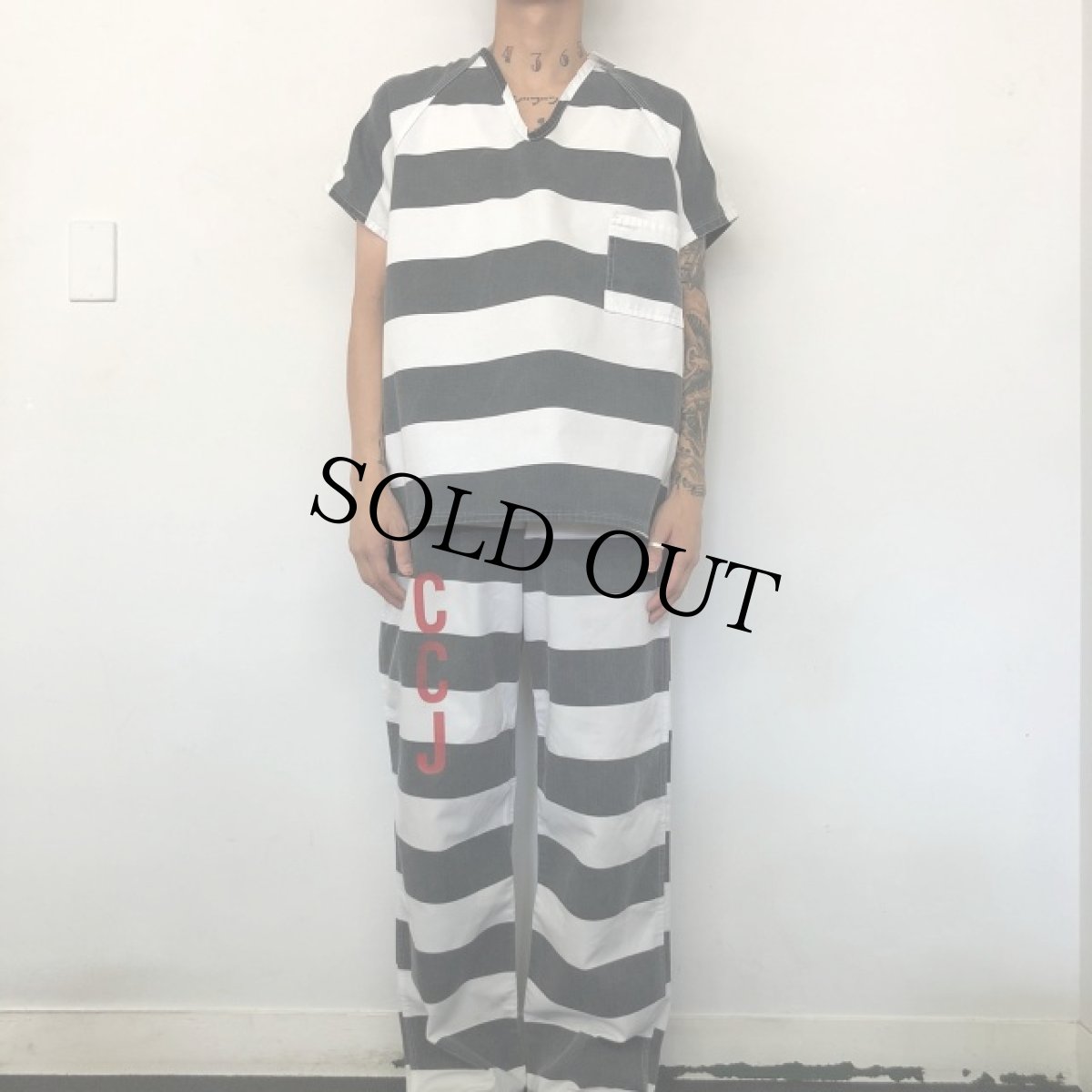 画像4: 80's USA製 Robinson Textiles Prisoner SET UP (4)