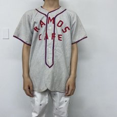 画像4: 40's〜50's McGREGOR USA製 "RAMOS CAFE" Wool Baseball shirt 40 (4)