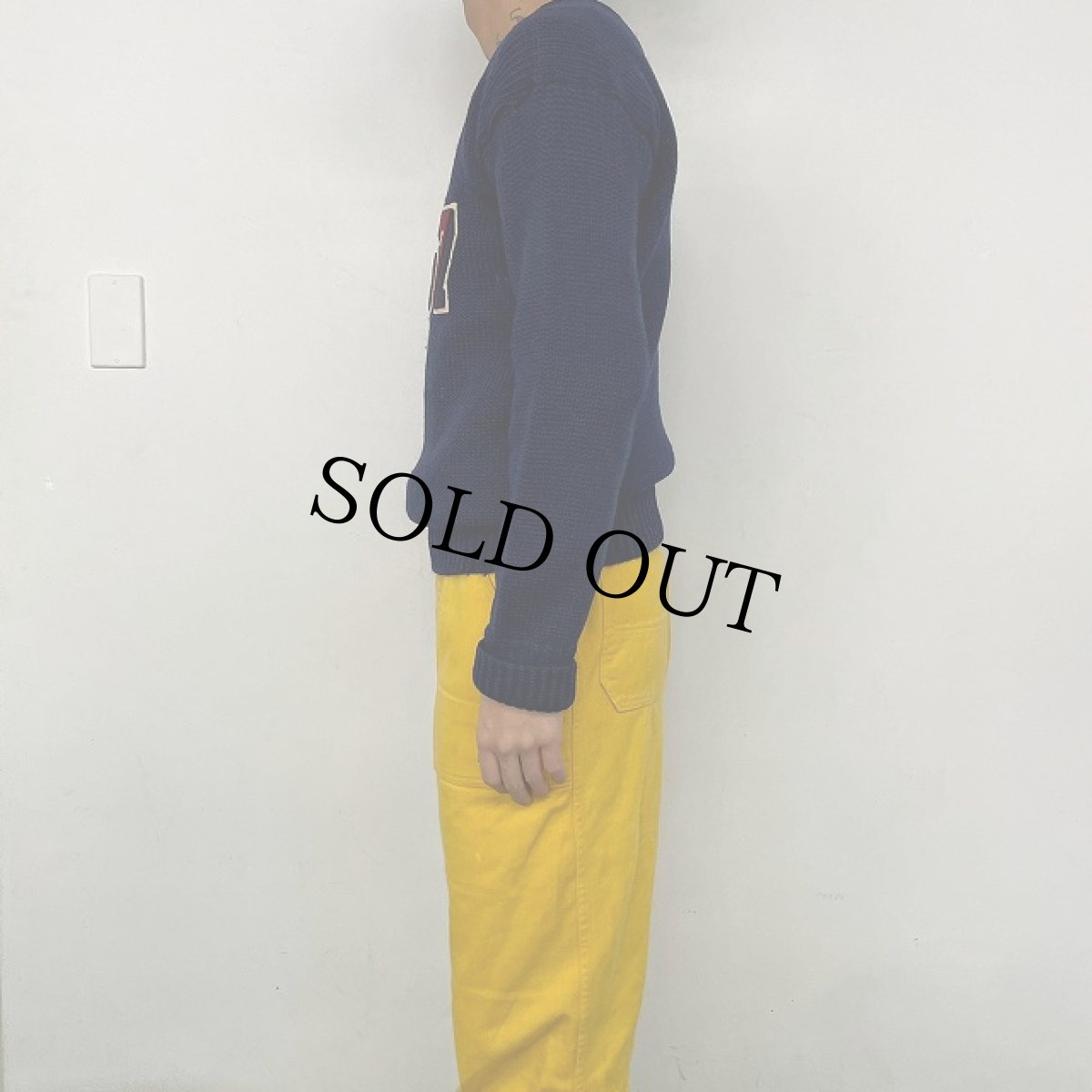 画像3: 1957 レタードニットセーター ネイビー (3)