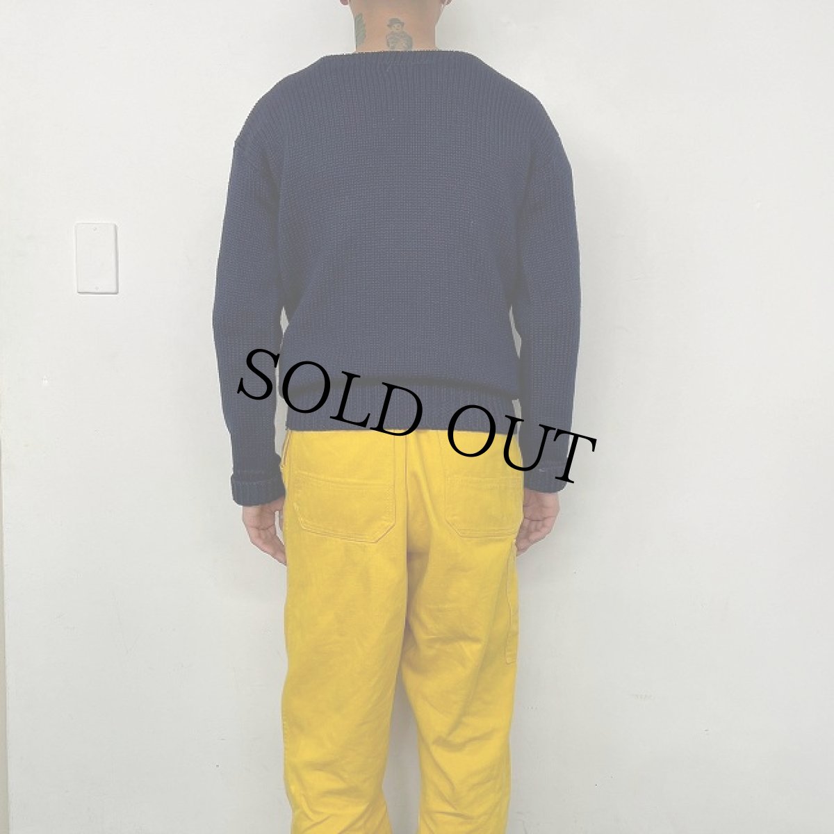 画像4: 1957 レタードニットセーター ネイビー (4)