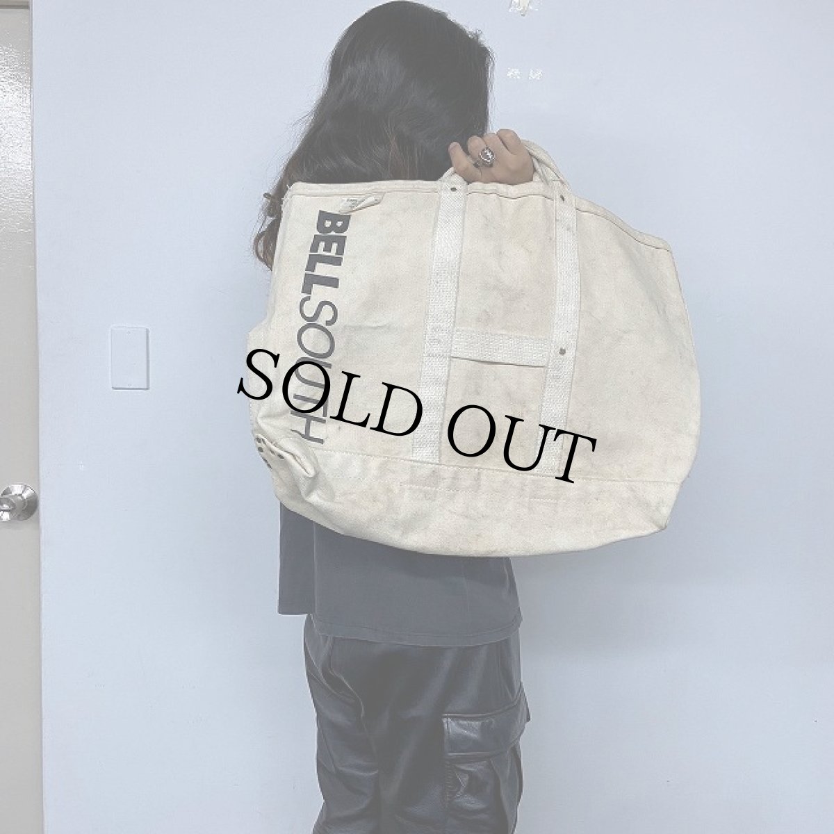 画像3: USA製 BELL SOUTH Canvas hand bag (3)