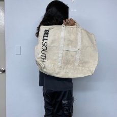 画像3: USA製 BELL SOUTH Canvas hand bag (3)