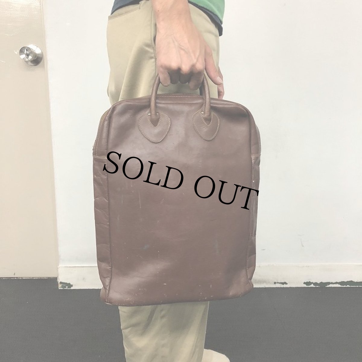 画像2: 50's〜 L.L.Bean "Vacuumand Lunch Box Set" Leather Handle Bag (2)