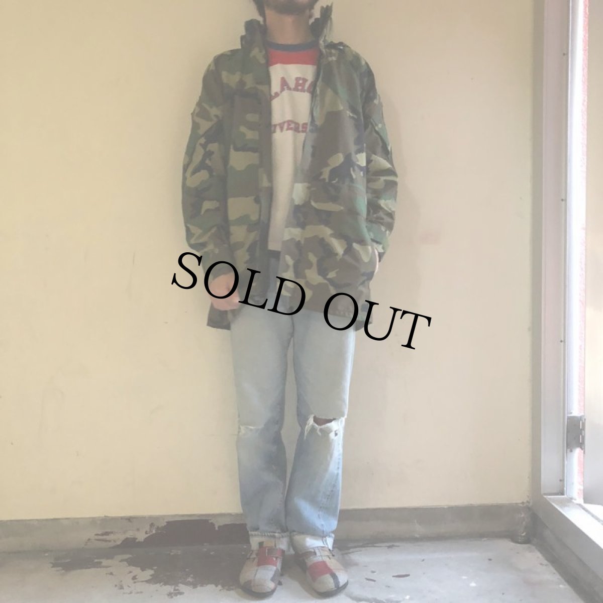 画像2: 90's U.S.MILITARY ECWCS GORE-TEX ウッドランドカモ パーカ SMALL-LONG (2)