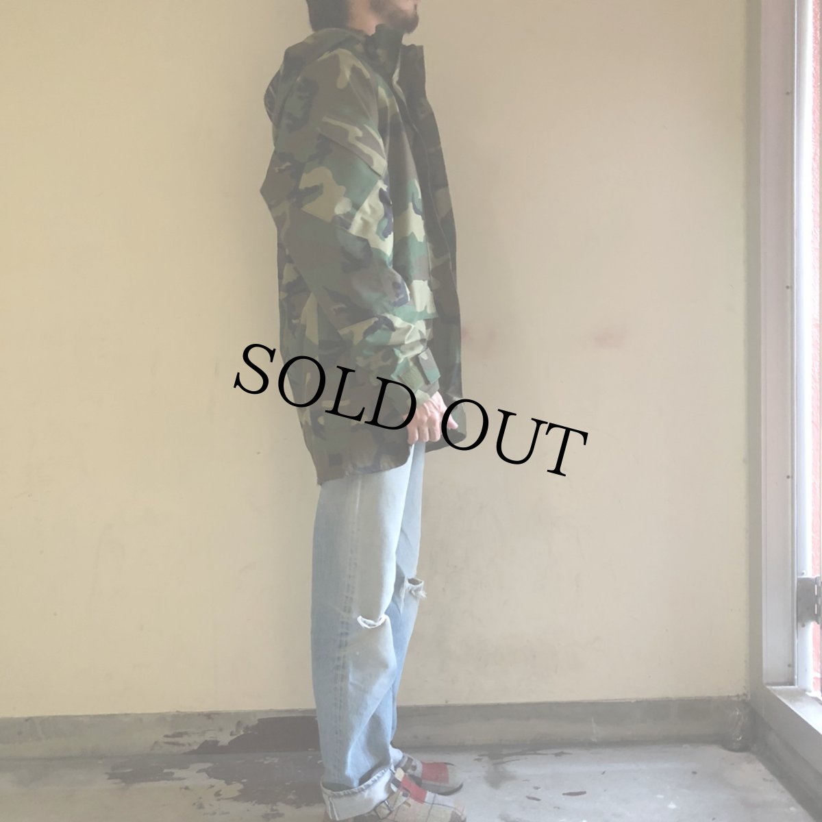 画像3: 90's U.S.MILITARY ECWCS GORE-TEX ウッドランドカモ パーカ SMALL-LONG (3)