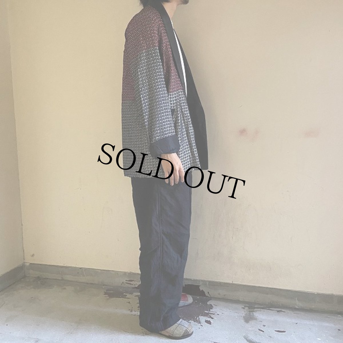 画像3: //80's〜USA製 織り柄 ショールカラーガウンジャケット (3)