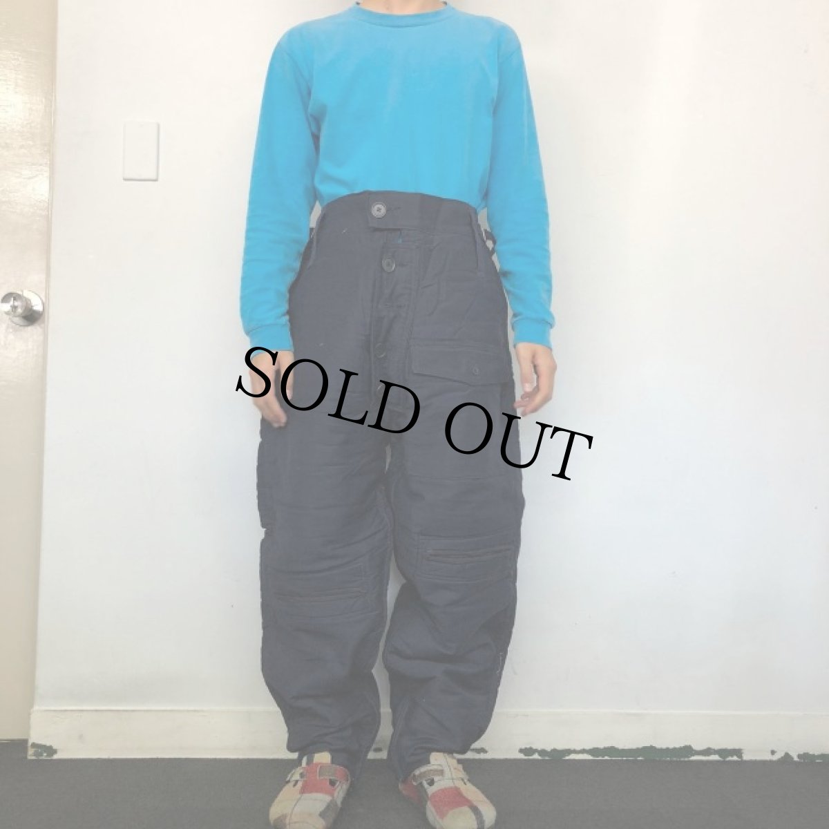画像2: 50's ROYAL NAVY "SUBMARINE" ARCTIC TROUSERS DEADSTOCK (2)