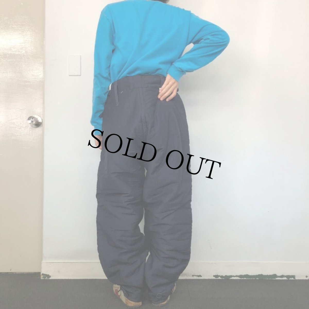 画像4: 50's ROYAL NAVY "SUBMARINE" ARCTIC TROUSERS DEADSTOCK (4)