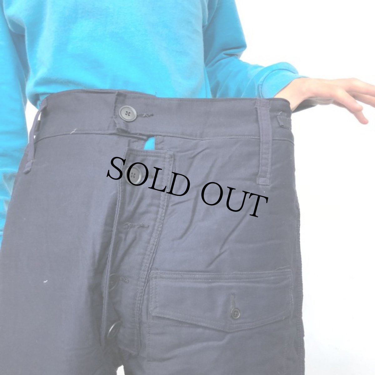 画像5: 50's ROYAL NAVY "SUBMARINE" ARCTIC TROUSERS DEADSTOCK (5)