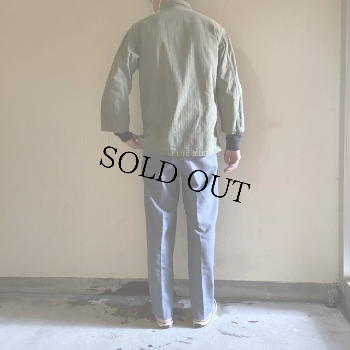 画像4: 40〜50's U.S.ARMY 13スター M-43 HBTジャケット 34R (4)