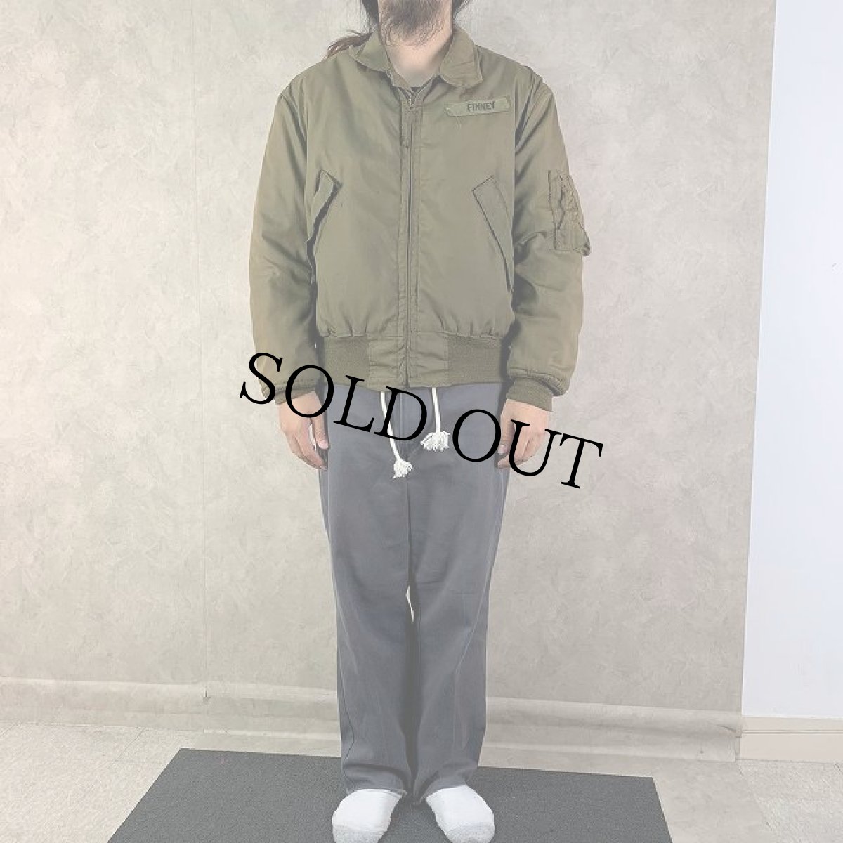 画像2: 70〜80's U.S.ARMY CVC タンカースジャケット ノーメックス パッチ付き LARGE-REGULAR (2)