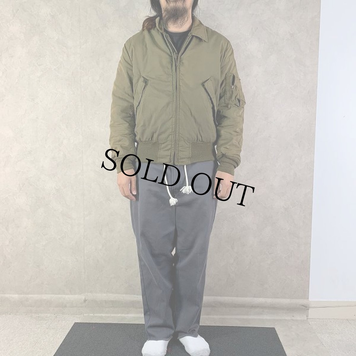 画像2: 80's U.S.ARMY CVC タンカースジャケット ノーメックス  MEDIUM-LONG (2)