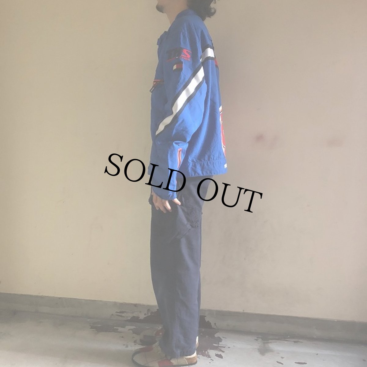 画像4: 90's TOMMY JEANS ロゴ刺繍 ナイロンジップブルゾン XL (4)