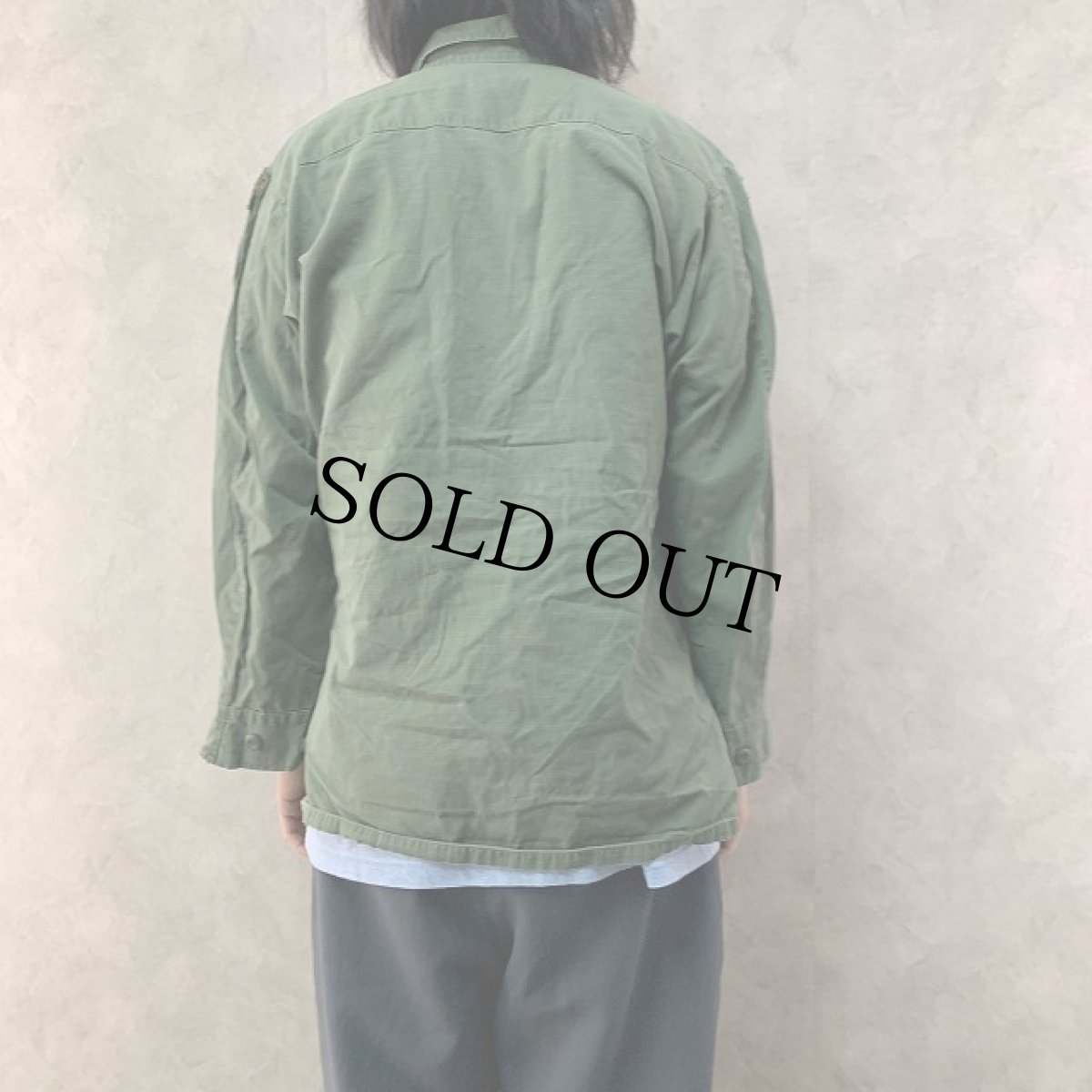 画像4: 70's U.S.ARMY ジャングルファティーグジャケット 4th パッチ付き SMALL-REGULAR (4)