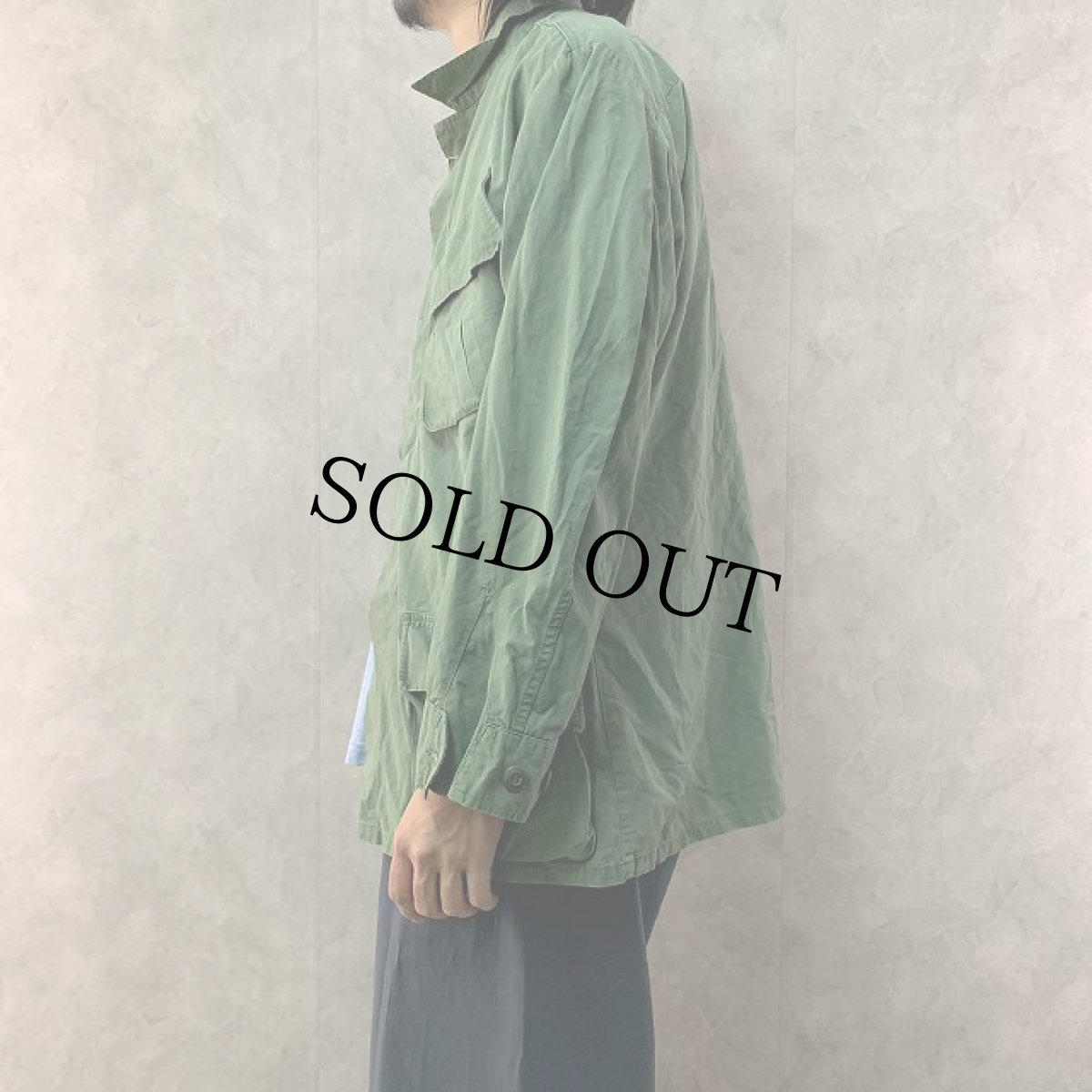 画像3: 60's US.ARMY ジャングルファティーグジャケット 3rd MEDIUM-REGULAR (3)