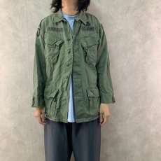 画像2: 70's U.S.ARMY ジャングルファティーグジャケット 4th パッチ付き SMALL-REGULAR (2)