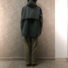 画像4: 90's Columbia ハーフジップ ナイロンアノラックパーカー XL (4)