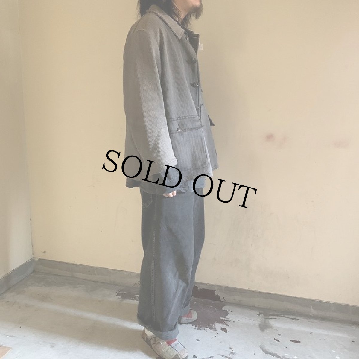 画像3: 40〜50's FRANCE 動物ボタン ピケハンティングジャケット (3)