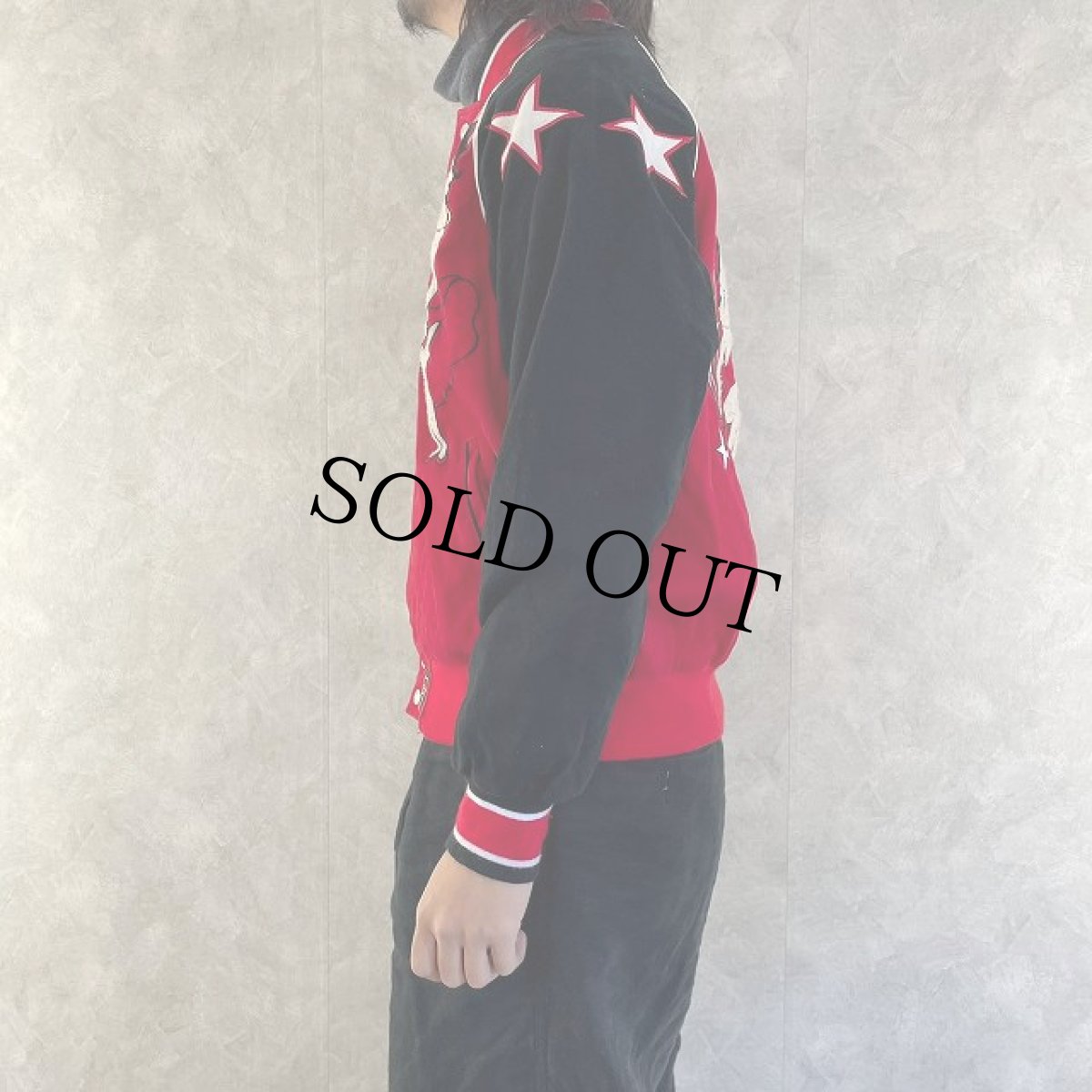 画像4: JH Design "BettyBoop" 刺繍 コットンレーシングジャケット L (4)