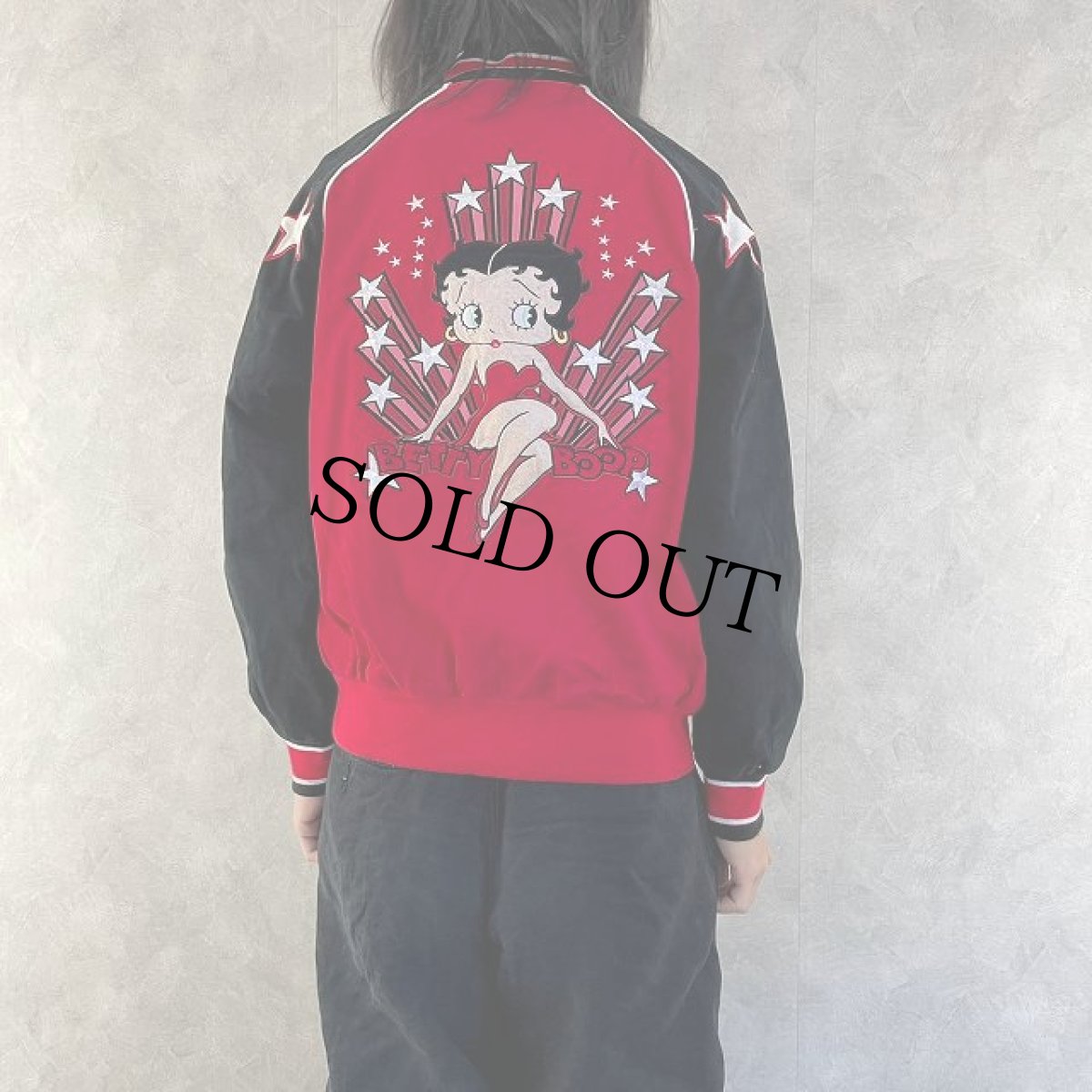 画像5: JH Design "BettyBoop" 刺繍 コットンレーシングジャケット L (5)