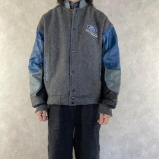 画像2: MODERN "ENFORCER" CANADA製 レザー×ウール スタジャン LARGE (2)