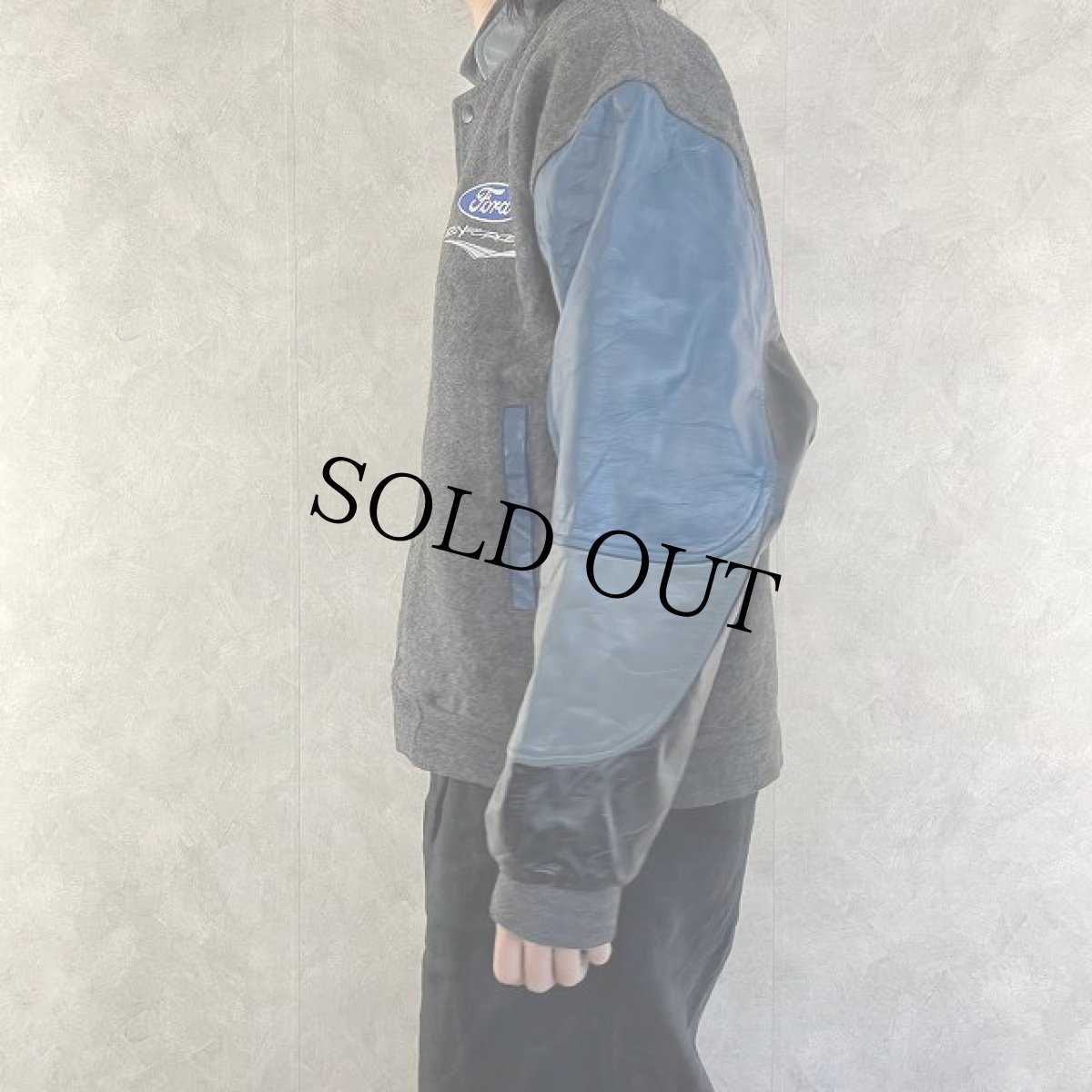 画像3: MODERN "ENFORCER" CANADA製 レザー×ウール スタジャン LARGE (3)