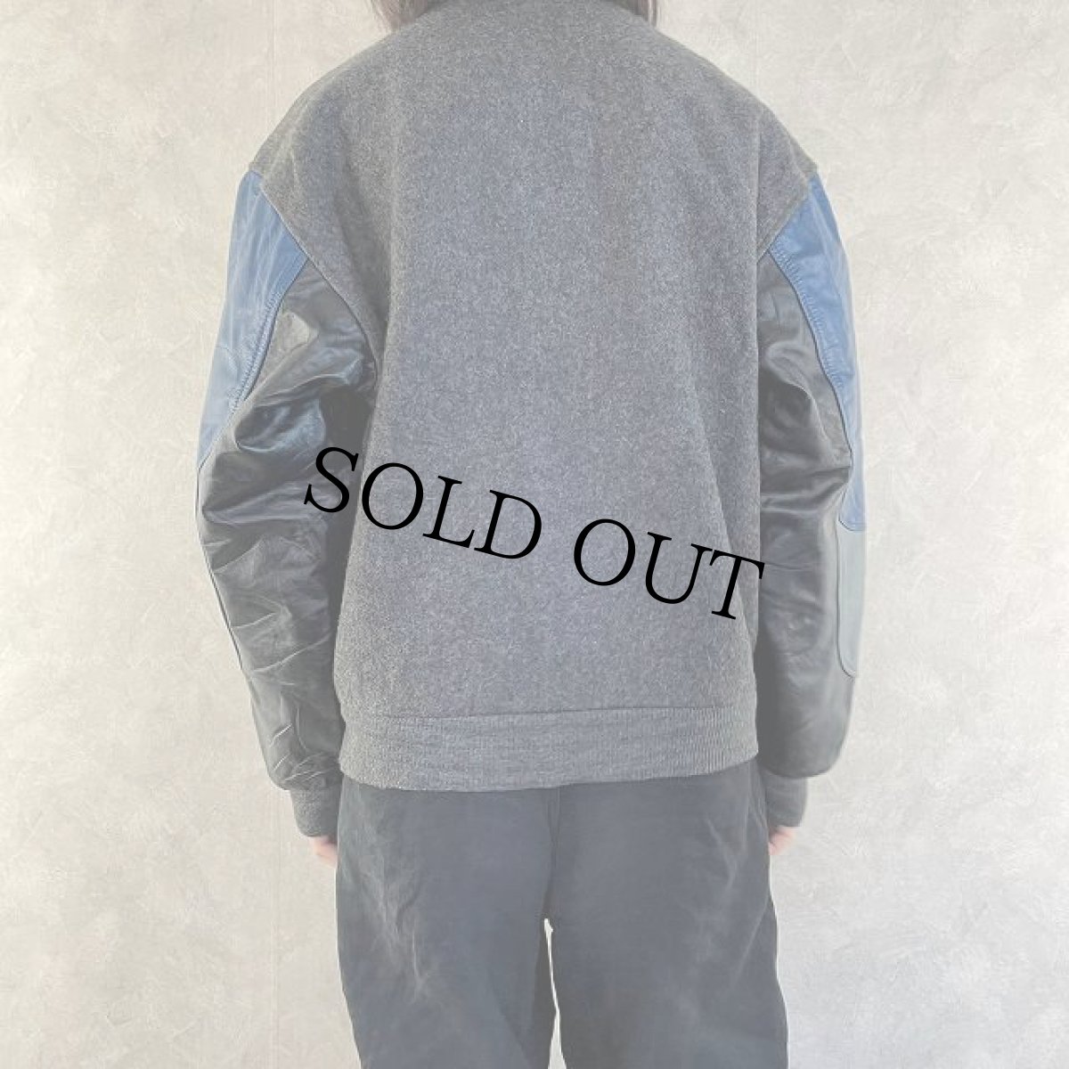 画像4: MODERN "ENFORCER" CANADA製 レザー×ウール スタジャン LARGE (4)