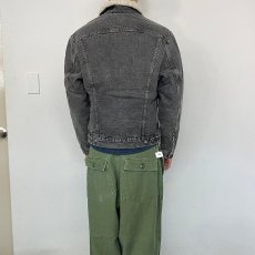 画像4: 80's Levi's USA製 裏ボア ブラックデニムジャケット 38R (4)