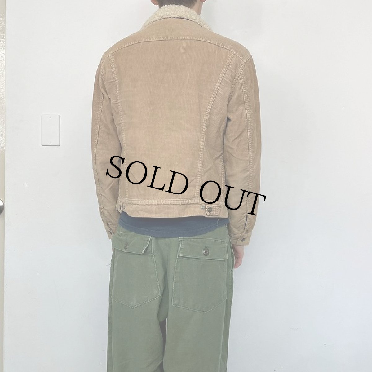 画像4: 80's Levi's 70605 USA製 コーデュロイボアジャケット 38 (4)