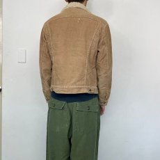 画像4: 80's Levi's 70605 USA製 コーデュロイボアジャケット 38 (4)