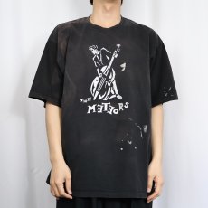 画像2: 2000's THE METEORS サイコビリーバンドTシャツ BLACK XL (2)