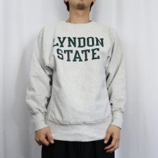 画像2: 90's Champion REVERSE WEAVE "LYNDON STATE" プリントスウェット L (2)