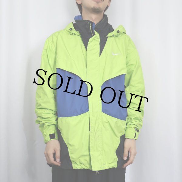 2000s 2000年代 ナイキ 蛍光黄緑 ライトグリーン 青 ブルー ナイロン