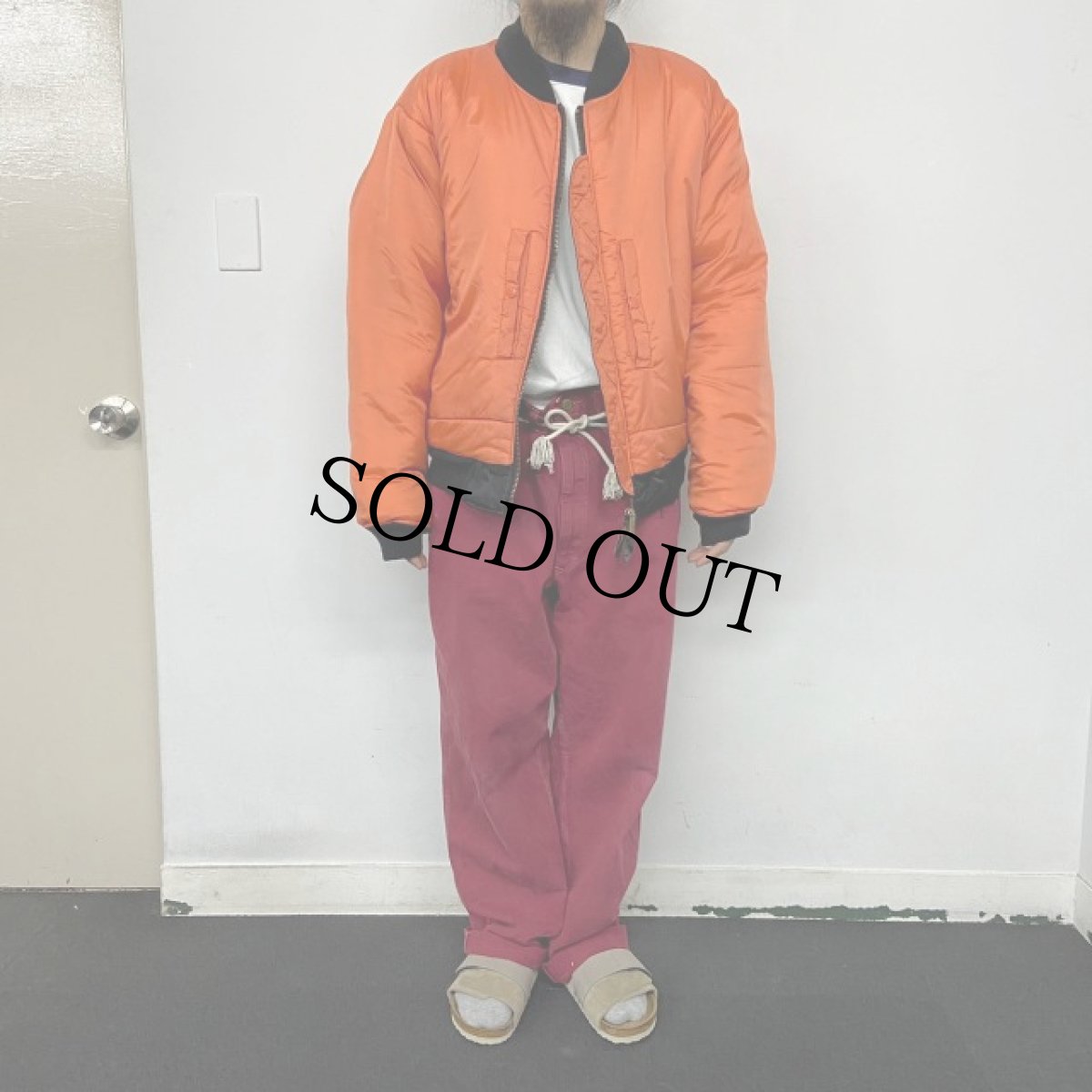 画像6: 90's〜 民間用 MA-1 フライトジャケットL (6)