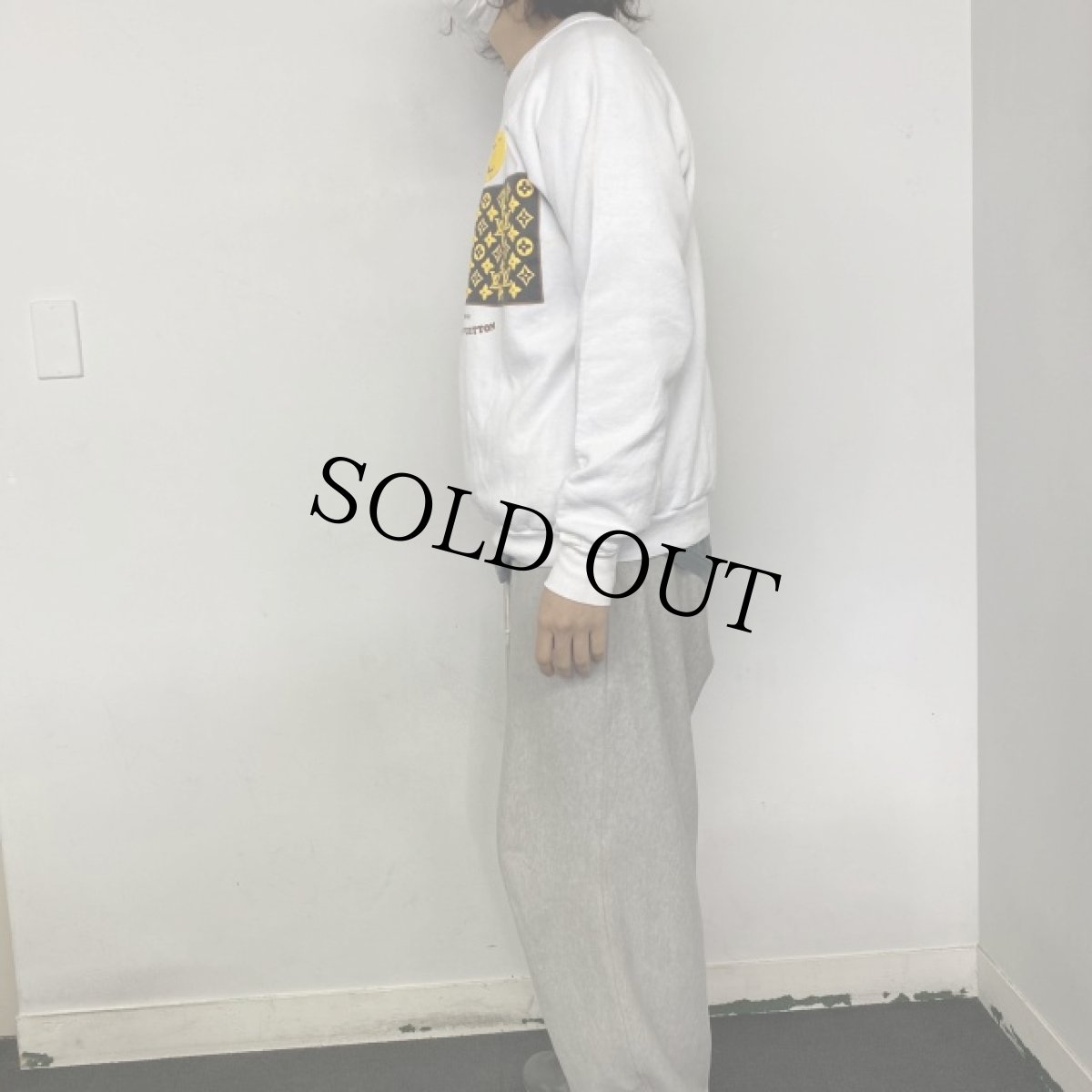 画像3: 90's ブートLOUIS VUITTON USA製 プリントスウェット XL (3)