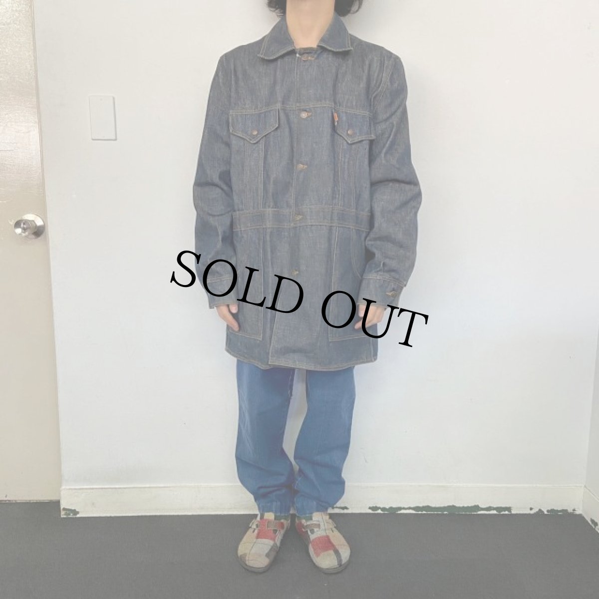 画像2: 70's Levi's 70671-0217 USA製 デニムブッシュジャケット XL (2)