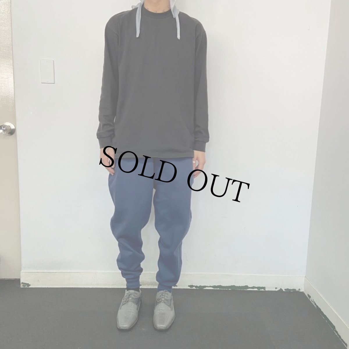 画像2: フェイクレザー フラットシューズ 28cm (2)