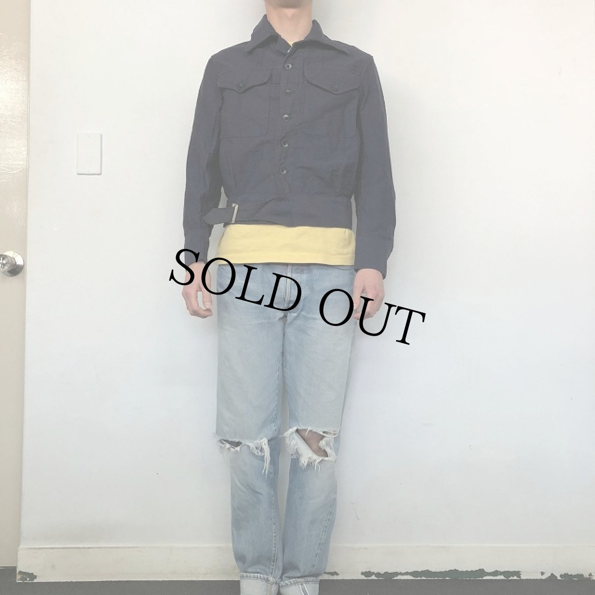 画像2: 40's ROYAL NAVY / Marine Corp BLOUSES WORKING DRESS 8? (2)