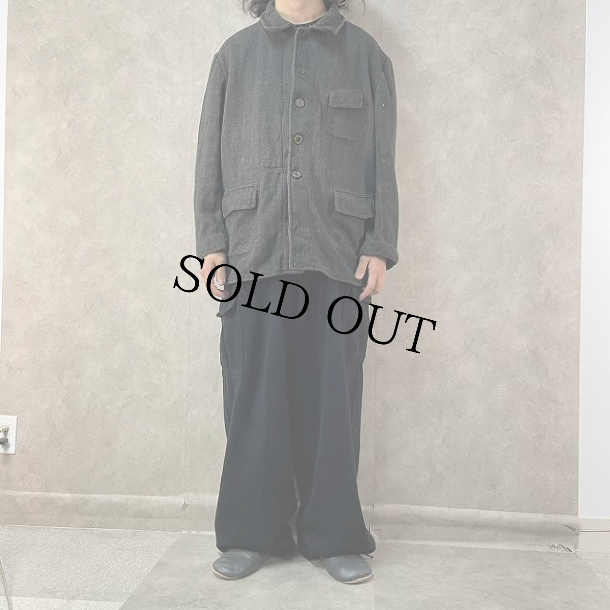 画像2: 40's ''Pascal Draperie'' FRENCH ワークウールジャケット (2)