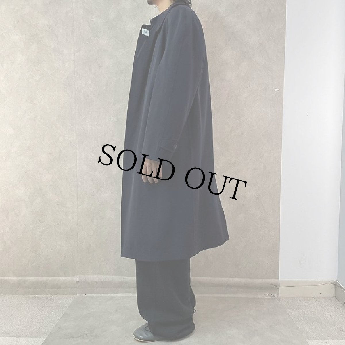 画像3: 80〜90's Burberrys ENGLAND製 BURELLAウールギャバ ステンカラーコート (3)